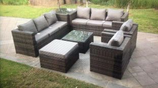 Brand New & Fully Assembled Miami Large 7 Piece All Weather Lounge Set The Malibu Sofa Set Fully