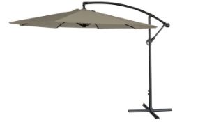 3M Ivory Canteliever / Banana Parasol with Cross Base Brand New & Boxed 3 Metre Canteliver /