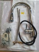 Designer Pull Out Swan Neck Shower Kitchen Tap