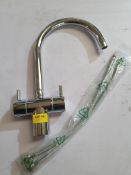 Modern Swan Neck Bath / Basin / Kitchen Mixer Filler Tap