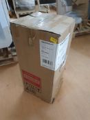 Harrison/Curvaceous white compact vanity unit