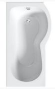 1700 x 850 P Shape Shower Bath. NCEVE1785R