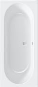 RRP £295. Double Ended Round Acrylic1800 x 800mm Bath. Damage To Inner Front R/H/S Edge.