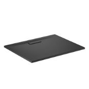 Ideal Standard Ultraflow 1200 x 900mm Designer Matt Black Slimline Shower Tray. 8014140486350. T44