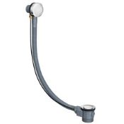 2 x Designer Polished Chrome Pop Up Overflow Bath Waste Kits