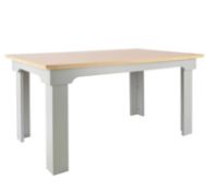 (P6) RRP £190. Diva Dining Table Grey . SKU: 575823. (L) 150 x (W) 90 x (H) 75cm