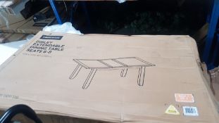 (P6) Dibley Extendable Dining Table Box 1 Of 2 Only. RRP £350.00 When Complete. SKU: 588982. (H) 78