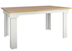 (P6) RRP £190. Diva Dining Table - Ivory. SKU: 575823. (L) 150 x (W) 90 x (H) 75cm