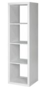 (P15) Clever Cube 4x1 Storage Unit - White. SKU: 374339. RRP £40. (W) 41 x (D) 39 x (H) 146cm
