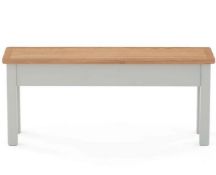 (P13) RRP £115.00. Norbury Storage Dining Bench - Grey. SKU: 599531. (H) 460 x (W) 1080 x (D) 300mm