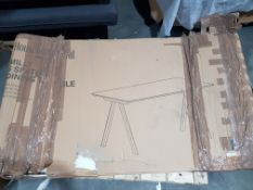 (P6) House Beautiful Milly 6 Seater Dining Table. Table Top Only - Box 2 Of 2. RRP £330 (When Comp