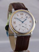 Maurice Lacroix / Master Pieces MP7028 18K Gold Bezel - Gentlemen's Steel Wrist Watch