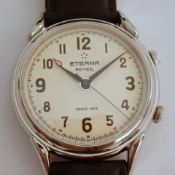 Eterna / Reveil Double Crown - Gentlemen's Steel Wrist Watch