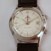 Oris / Wristalarm 17 Jewels Anti-Shock - Gentlemen's Steel Wrist Watch