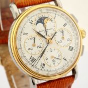 Baume & Mercier / Vintage Chronograph Moonphase - Gentlemen's Steel Wrist Watch