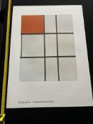 Piet Mondrian-Compostion B With Red