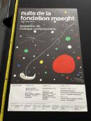 Joan Miro Nuits De La Fondation Maeght Poster 1967