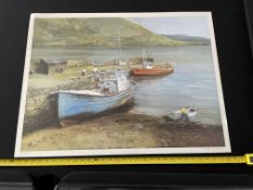 Clive Madgwick - Fishing Boats On Lake Connemara