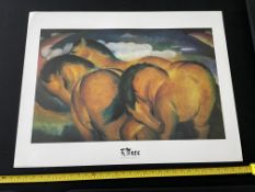 Two Franz Marc - Little Yellow Horses
