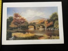 W.D.P Bowling Limited edition Print Morning View