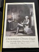 Daumier Drawings Exhibition Poster