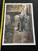 Ben With Barrels By Lewis Hazlewood.