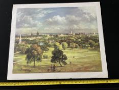 London From Primrose Hill, by Max Hofler print