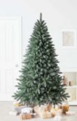 (Mez) 3x Items. 1x 7ft Baltimore Spruce Artificial Tree Unlit RRP £130. 1x 7ft Sierra Pine Artifici