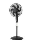 (R8) 6x Items. To Include 2x Stylec 18” Pedestal Fan Black RRP £45 Each. 1X Stylec 5 Fin Tall Oil R