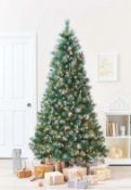 (Mez) 3x Items. 1x 7ft Brecon Pine Premium Tree RRP £235. 1x 7ft Versailles Premium Tree RRP £200.
