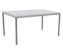 (Mez) RRP £120. Bambrick Rectangular Table (H74x W150x D90cm).