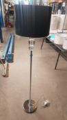 (R11) RRP £75. Verve Design Esme Floor Lamp. (Unit Has Navy Blue / Gold Shade. No Packaging)