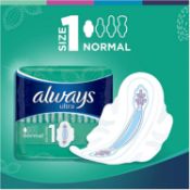 32 X Packs Of 14 Always Ultra Sanitary Towels Normal Plus