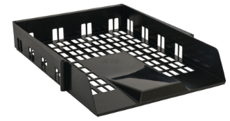 200 Avery Black Letter Trays, 35 X 27 X 6cm