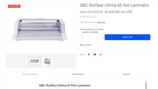 2 X GBC Rollseal Ultima 65 Roll Laminator RRP £1399 Each (£2798)