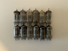 Mullard, Brimar valve tubes ECC81, ECC82, ECC83 set of 12