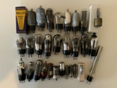 Selection of valve tubes including Cossor, Philco