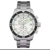 Lucien Piccard Marlon LP-28009C-22S Chronograph White Dial Stainless Steel Strap