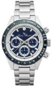 Lucien Piccard Heston Blue Chronograph Watch LP-28018C-33-BLB