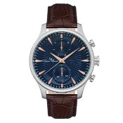 Lucien Piccard Lancaster LP-28011MF-03RA-BRW Blue Dial Brown Leather Strap