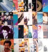 A collection of 75 x vinyl records.