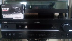 Yamaha amplifier - Lenco turntable and a Boxed Ortofon reloop cartridge.