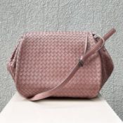 BOTTEGA VENETA Bottega Veneta Pink Intrecciato Full Flap Crossbody Shoulder Bag