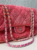 CHANEL Chanel Timeless 2.55 Plush Jumbo Pink Shoulder Bag