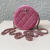 CHANEL Quilted Caviar Leather Clutch