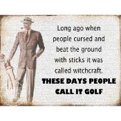 Let's Call It Golf Funny Large Metal Wall Art.