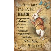 Alice In Wonderland Large Metal Sign 