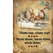 Alice In Wonderland Large Metal Sign 
