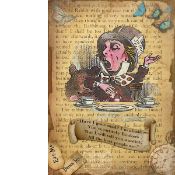 Alice In Wonderland Large Metal Sign 