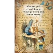 Alice In Wonderland Large Metal Sign 